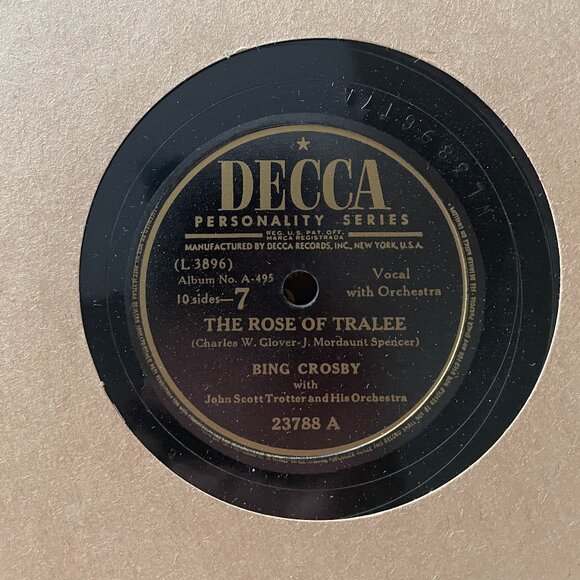 Bing Crosby St. Patrick's Day 5 Record Set Vinyl / 10" Media - Copyright 1946 - Picture 12 of 16